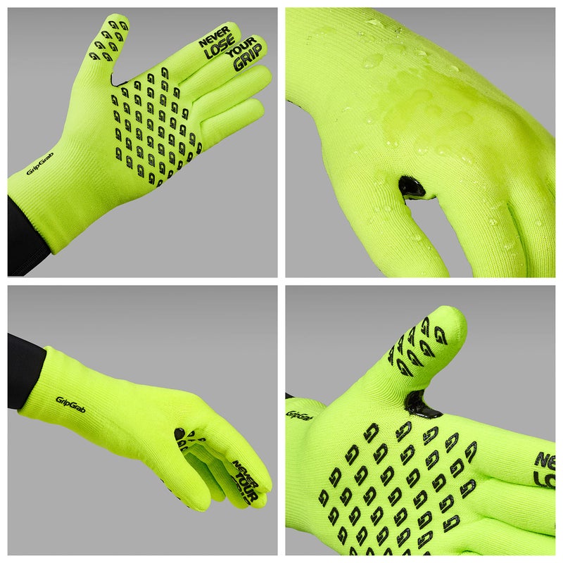 GripGrab Waterproof Knitted Thermal Cycling Gloves Winter Anti Slip Windproof Full Finger Rain Protection Bicycle Glove - Image 3